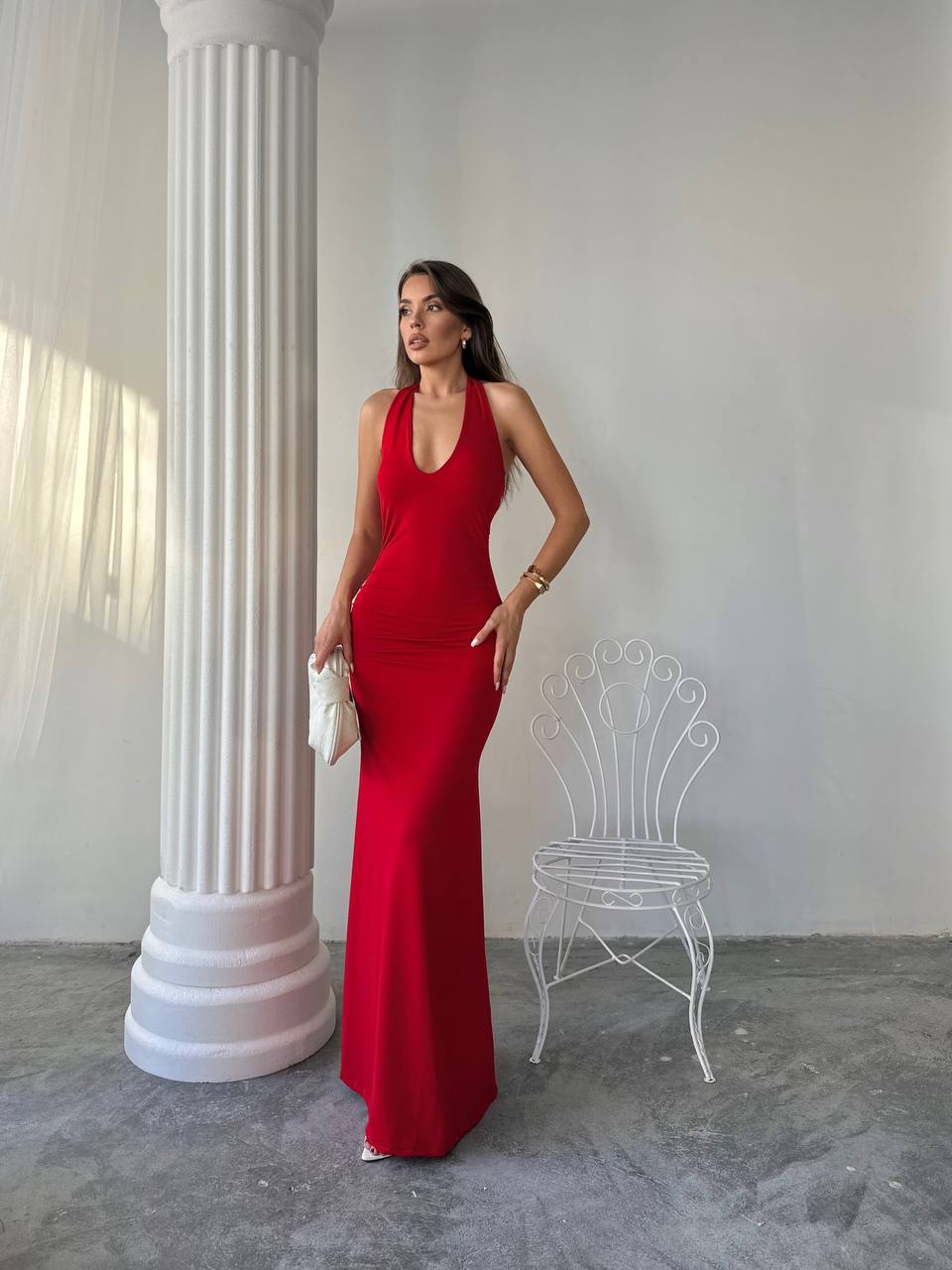 RED WHISPER DRESS