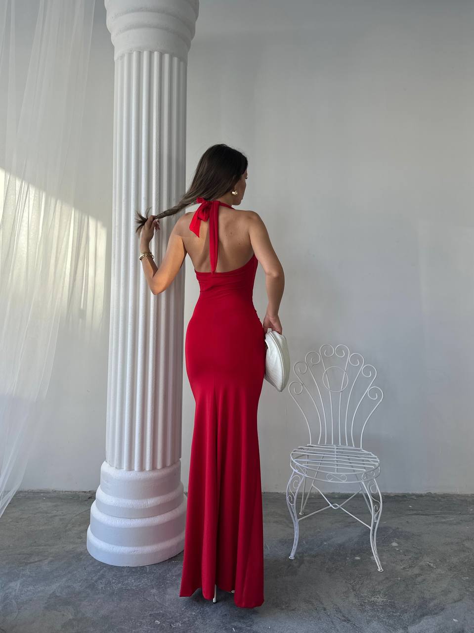 RED WHISPER DRESS